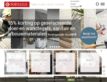 Tablet Screenshot of portazul.nl